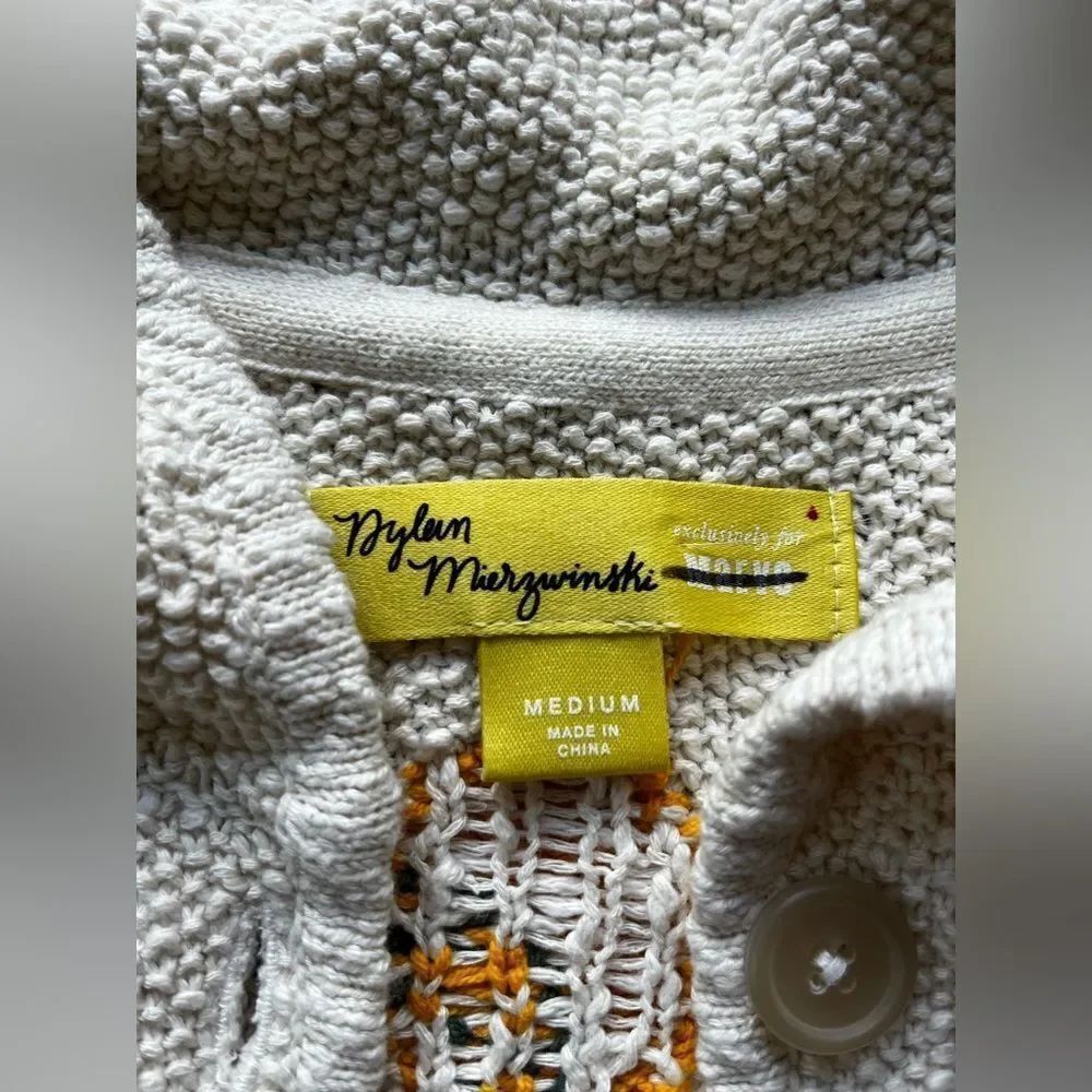 Anthropologie Dylan Mierzwinski Short-Sleeve Collared Cardigan Sweater - Picture 7 of 7